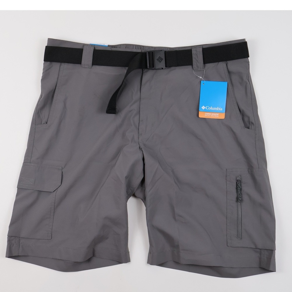 Columbia Cargo Short Silver Ridge Utility Grey Solid 38 NWT